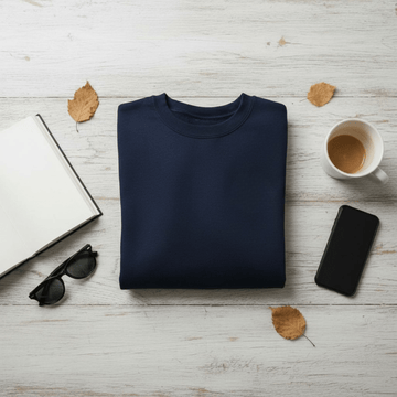 Basic Crew Navy - ghettoblasterwear