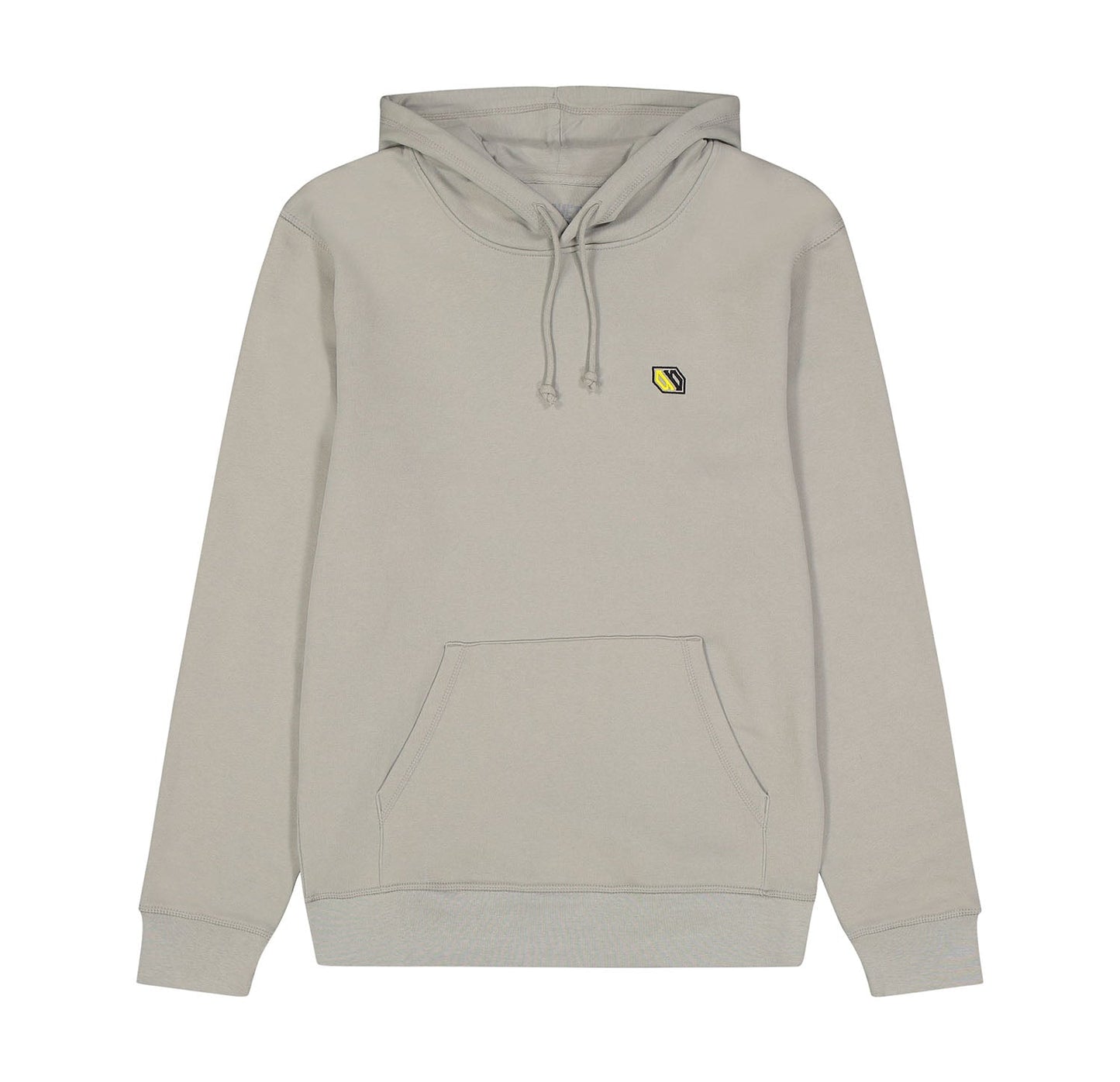 Felpa Con Cappuccio Logo Ricamo Grey - ghettoblasterwear