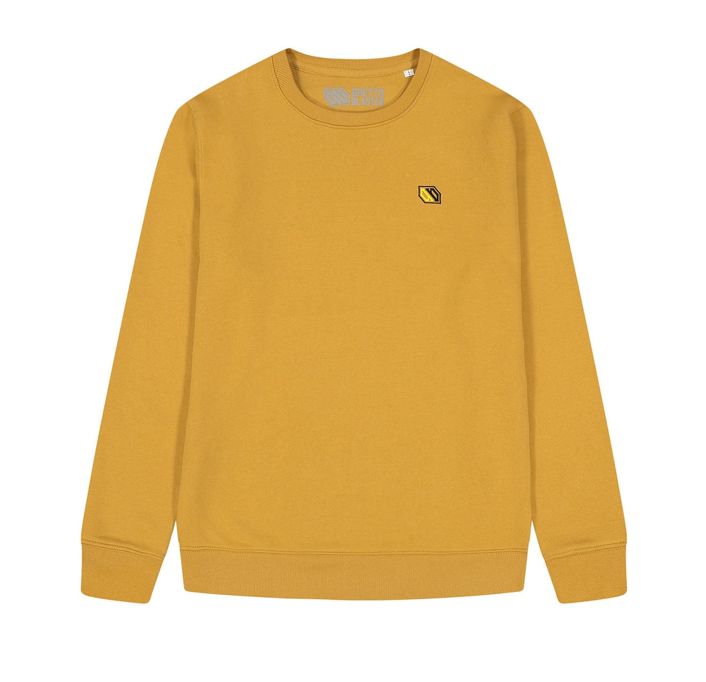 Felpa Logo Ricamo Crew Sand - ghettoblasterwear