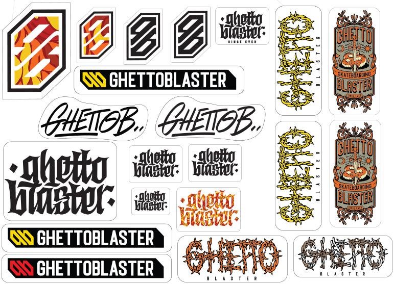 Skate per iniziare Skull red yellow 8.0" - ghettoblasterwear