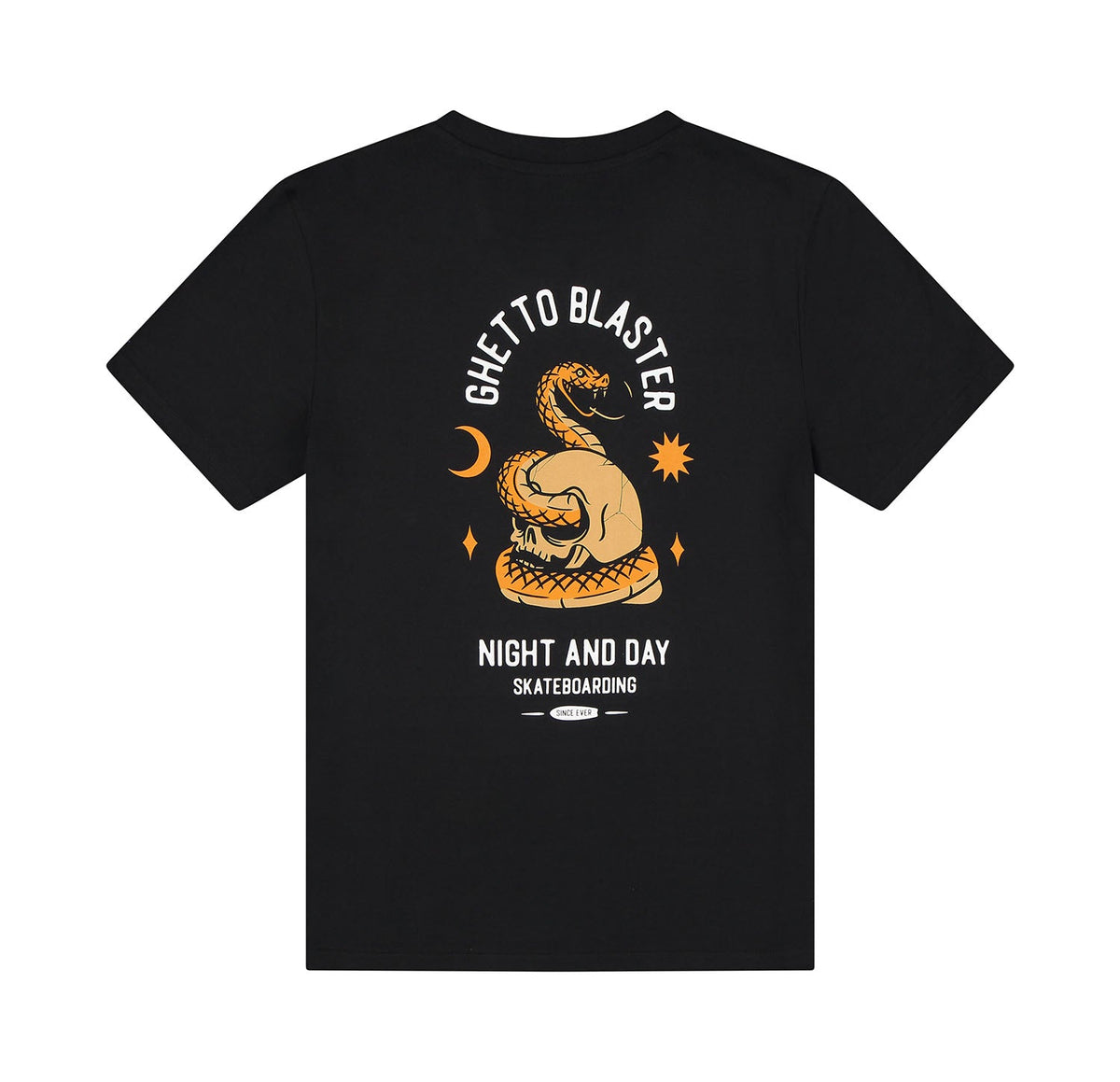 T-Shirt Snake Skull Black - ghettoblasterwear