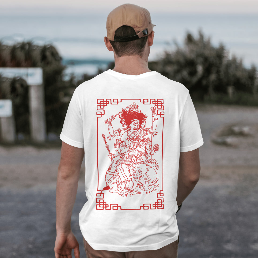 T-shirt Tibet God whi