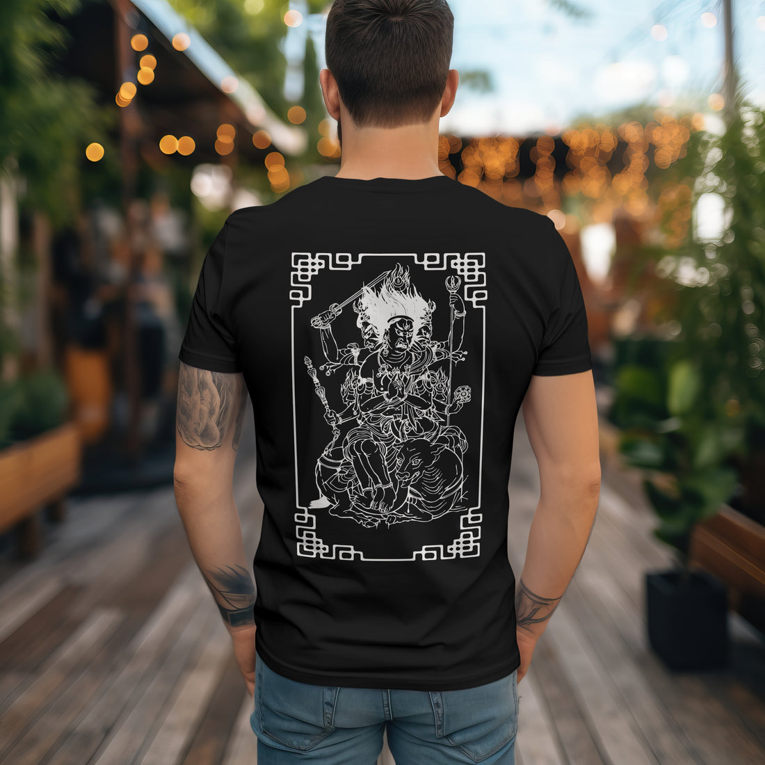 T-shirt Tibet God blk