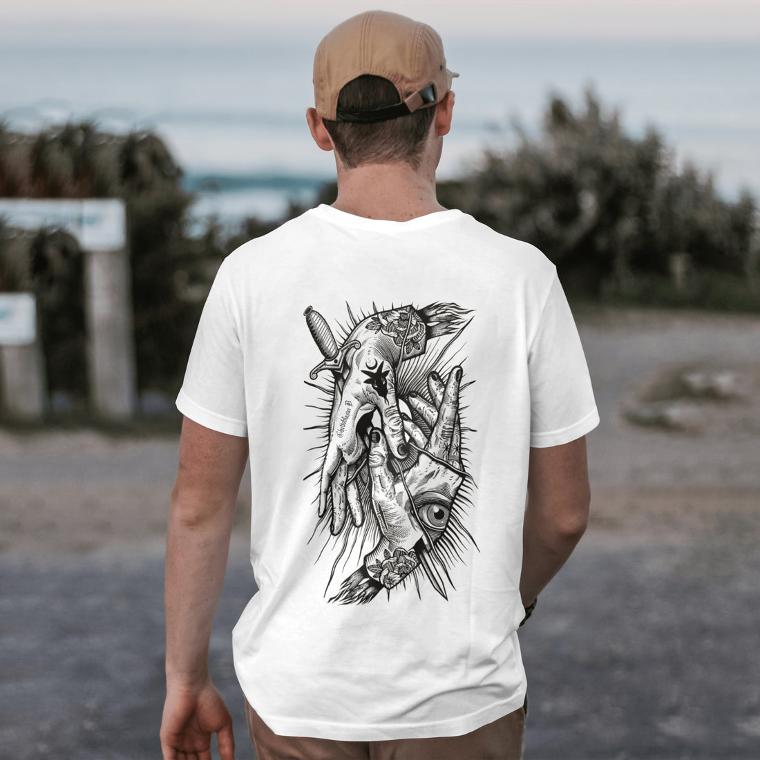 Hands Tee White