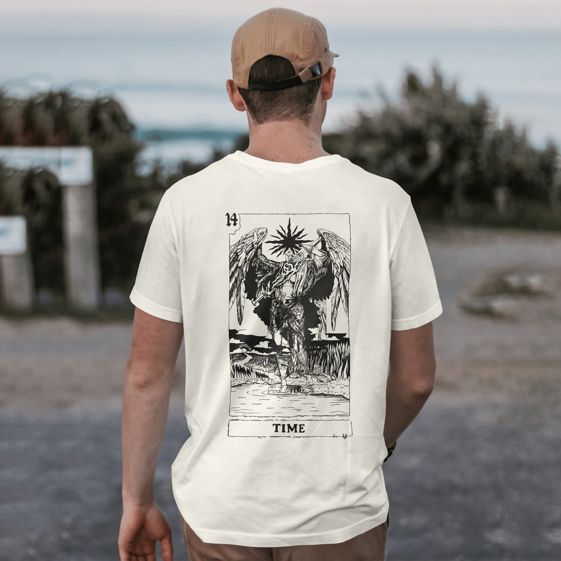 T-shirt Tarot Time Off white