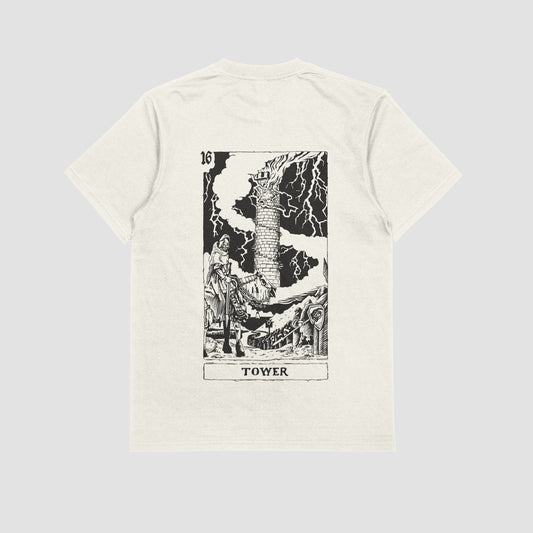 T-shirt Tarot Tower Off white