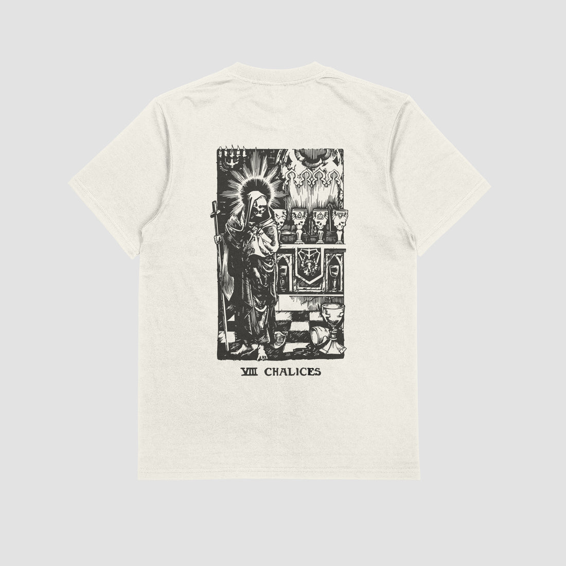  T-shirt Tarots Chalis di Ghettoblaster colore off-white.