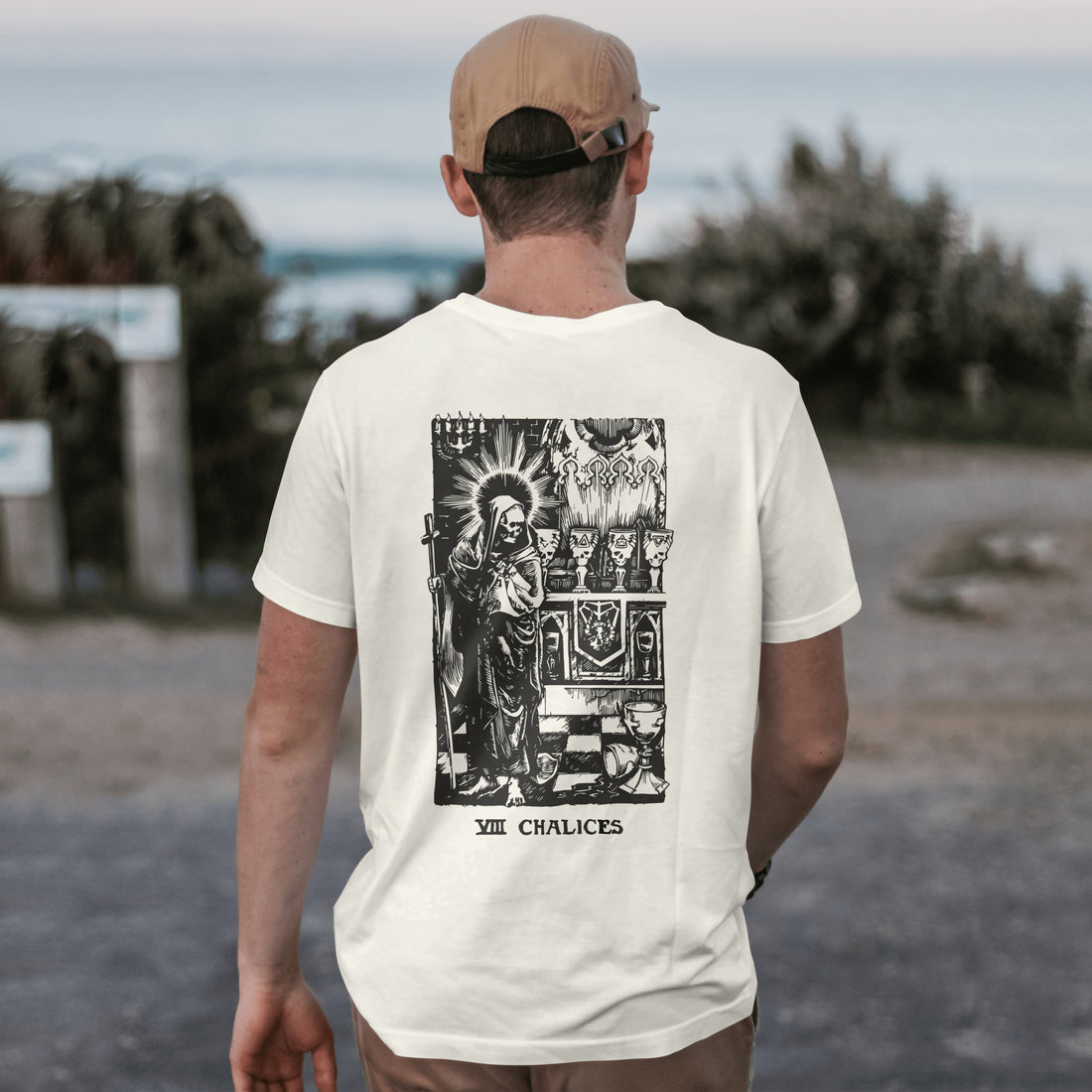  T-shirt Tarots Chalis di Ghettoblaster colore off-white.