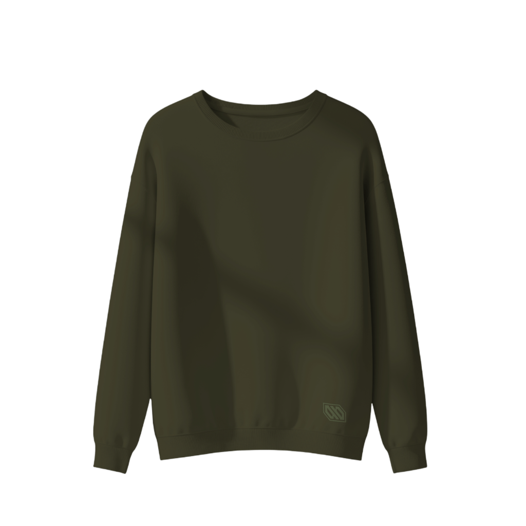 Basic Crew Khaki – Stile e Comfort felpa