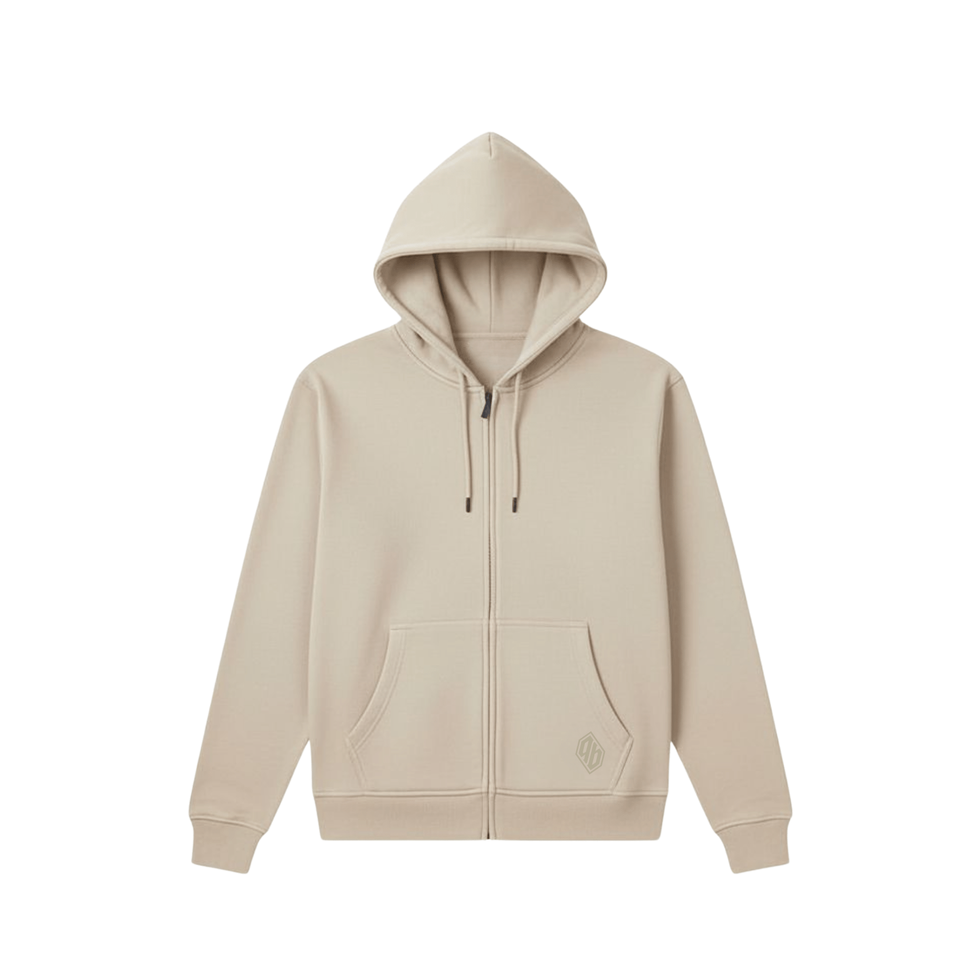 Basic Hoodie Zip Butter felpa