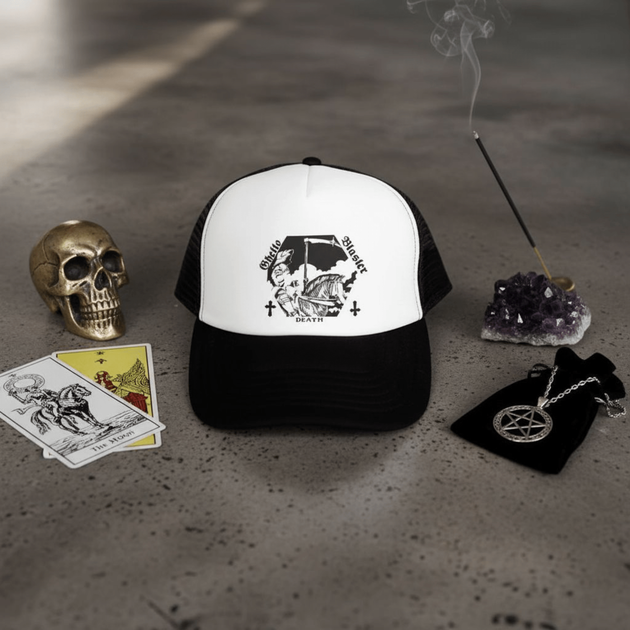 Cap Ghettoblaster Trucker Death accessori