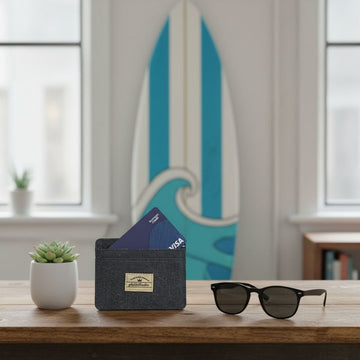 Cardholder in Canvas con Blocco RFID blk accessori