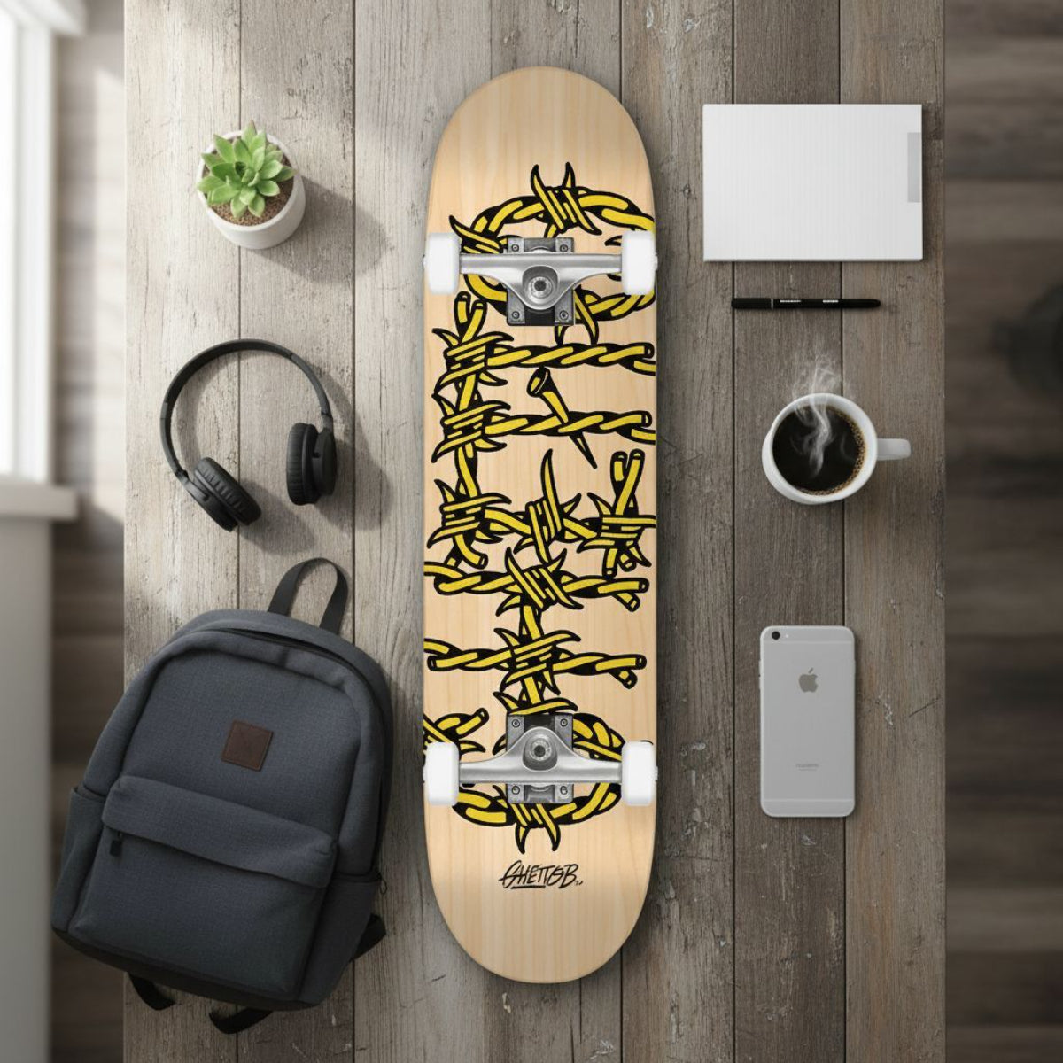 Complete skateboard Barded Wire 8.375" skateboard