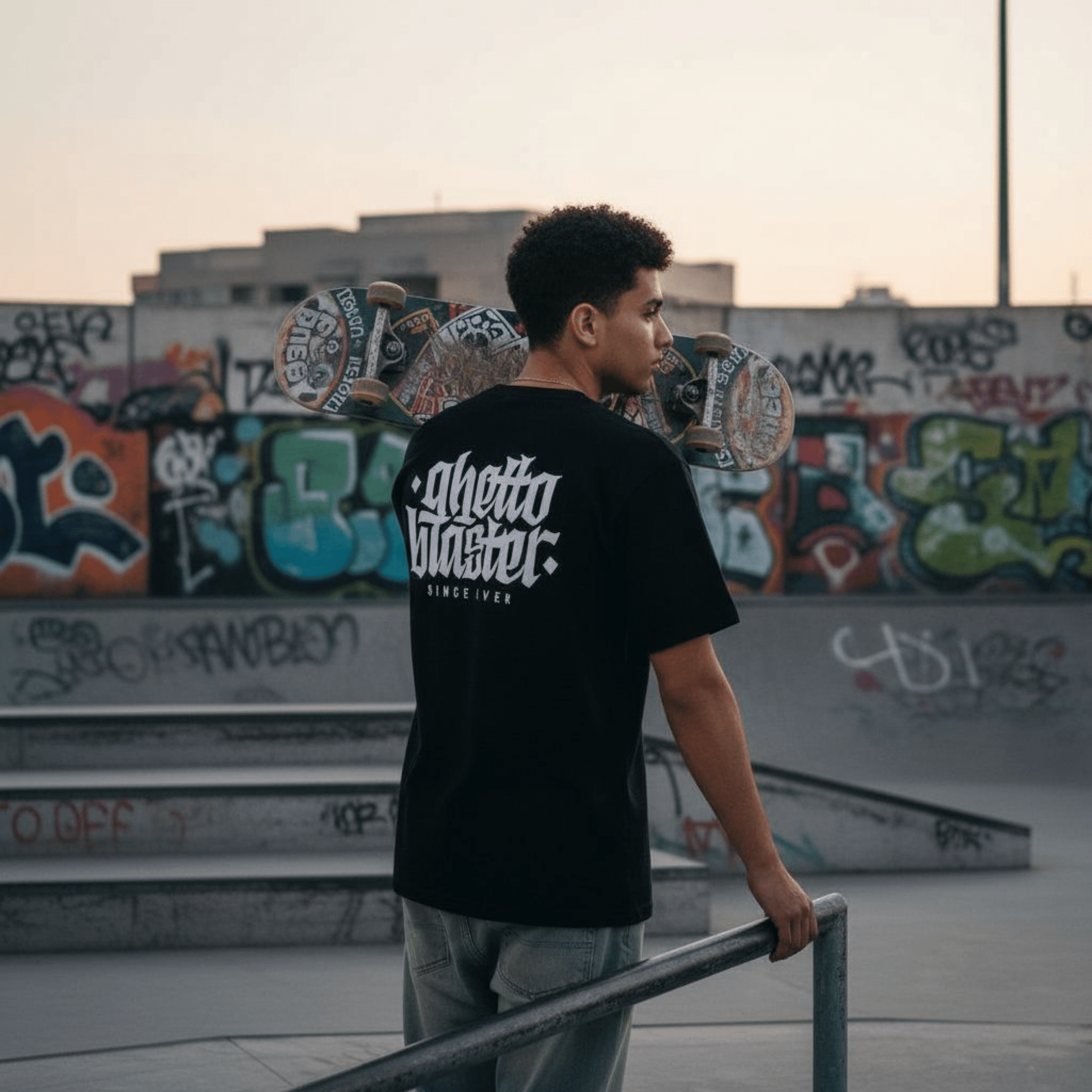 Corporate Tee Black - Ghettoblaster tee