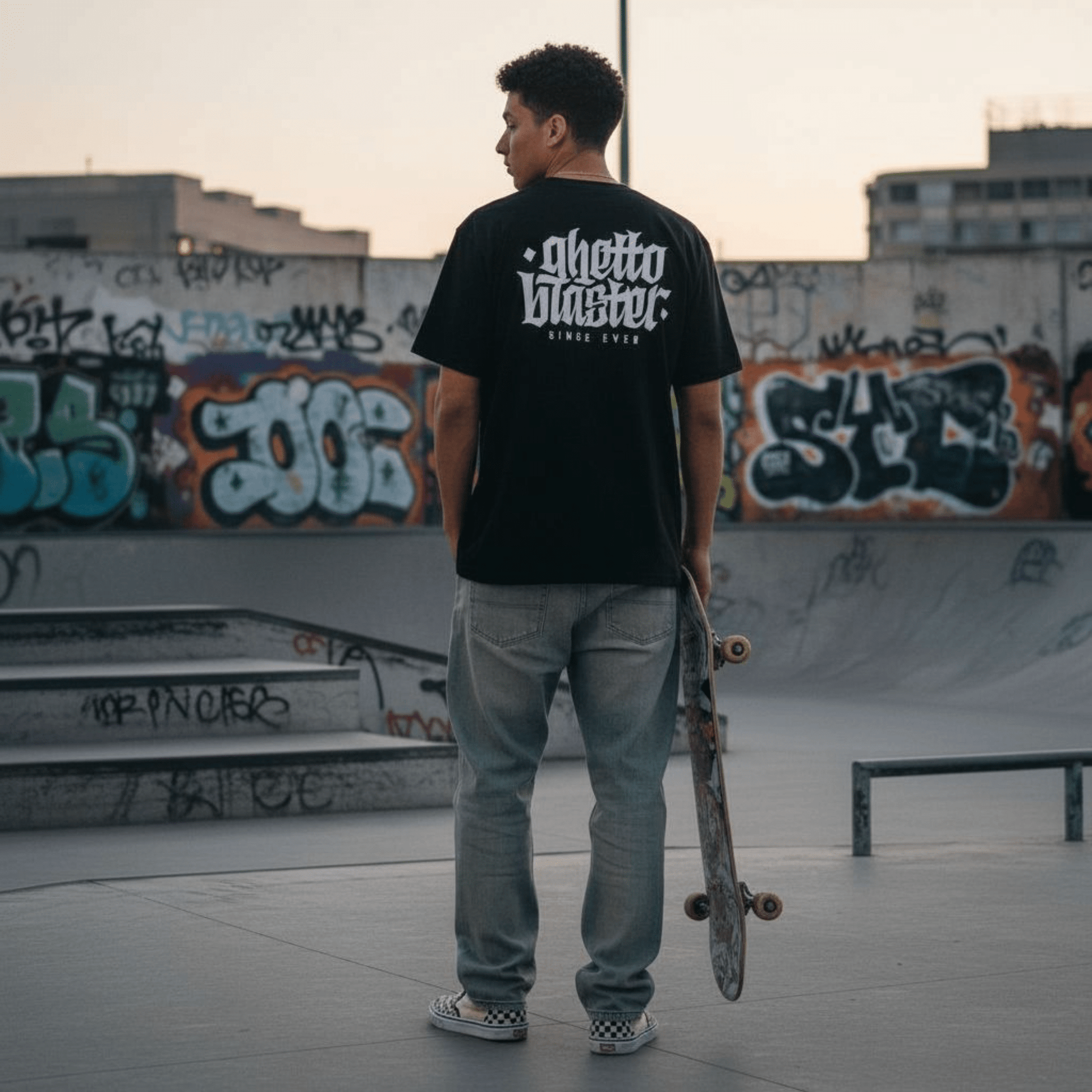 Corporate Tee Black - Ghettoblaster tee