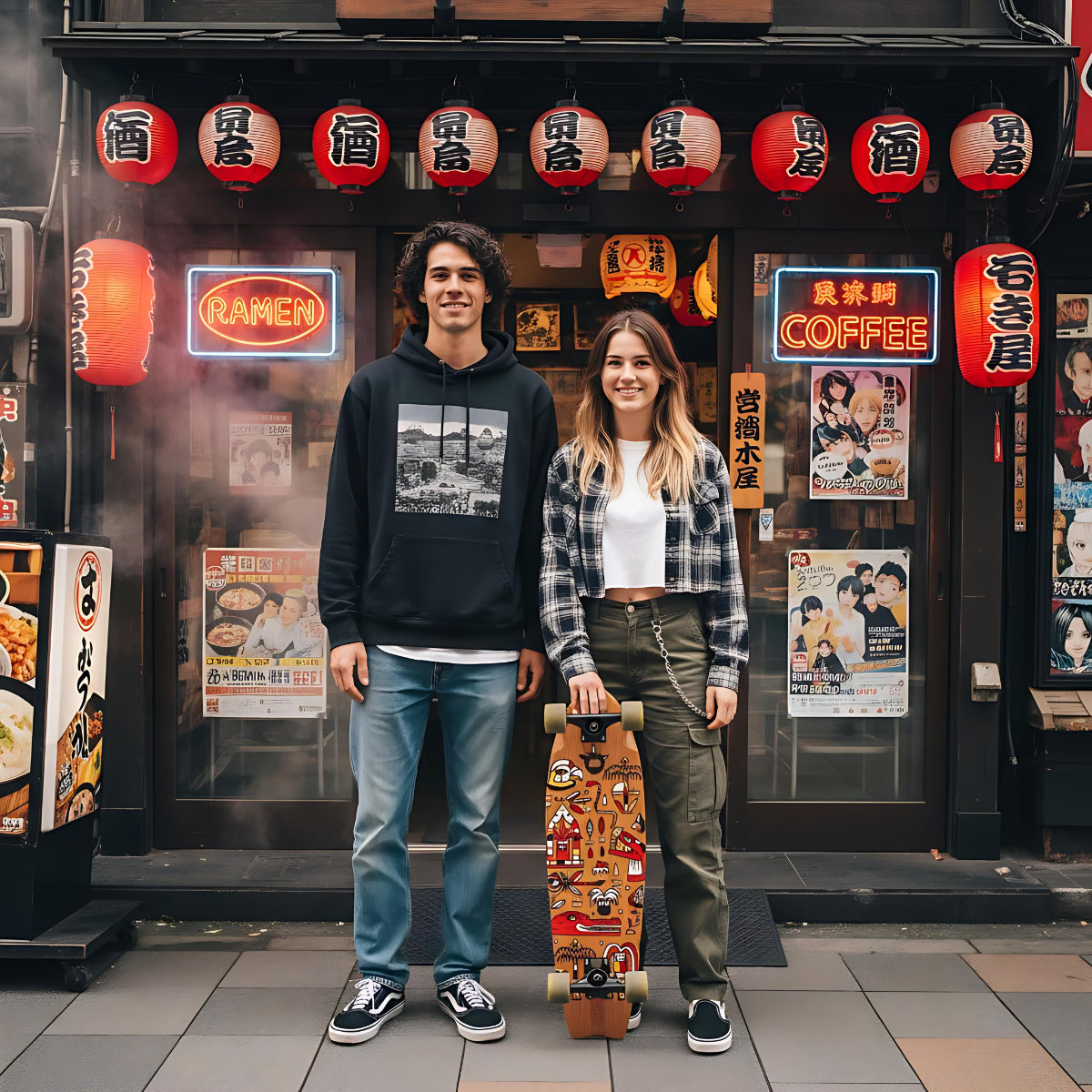 Cruiser Fishtail Geroglifics 30" skateboard