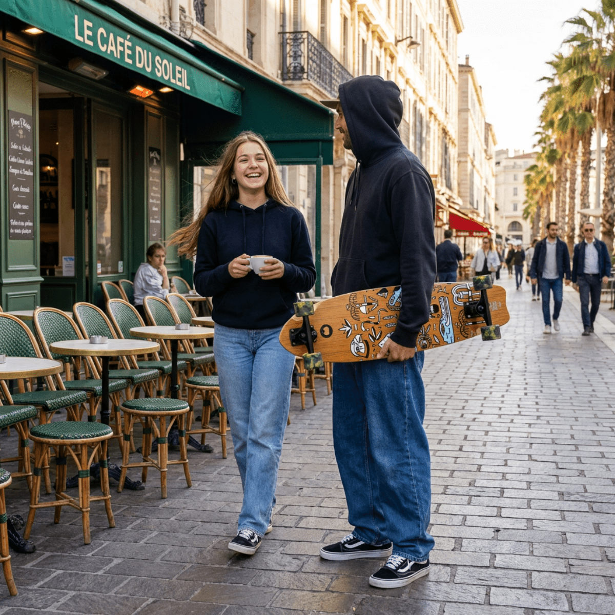 Cruiser Mid Fishtail Geroglifics 33"