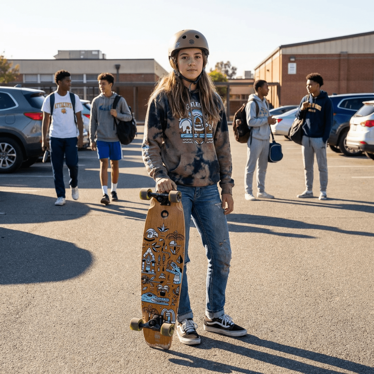 Cruiser Mid Fishtail Geroglifics 33"