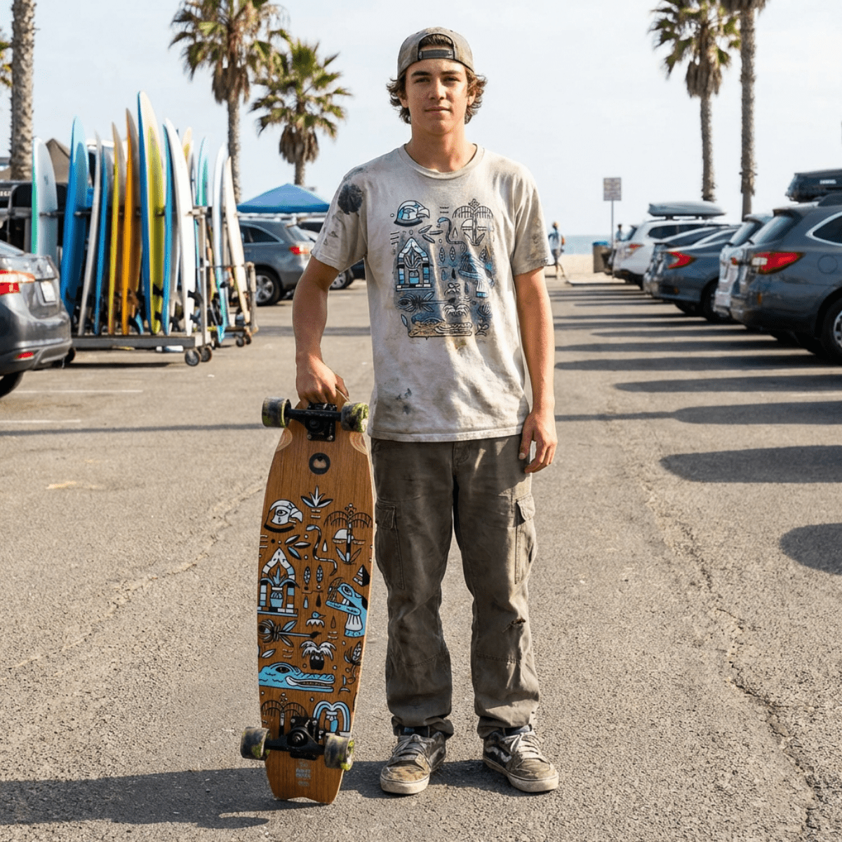 Cruiser Mid Fishtail Geroglifics 33"