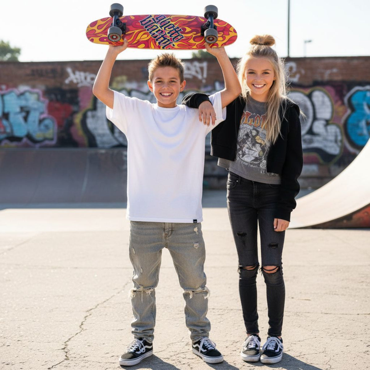 Cruiser skateboard Flame 28" tavola skateboard