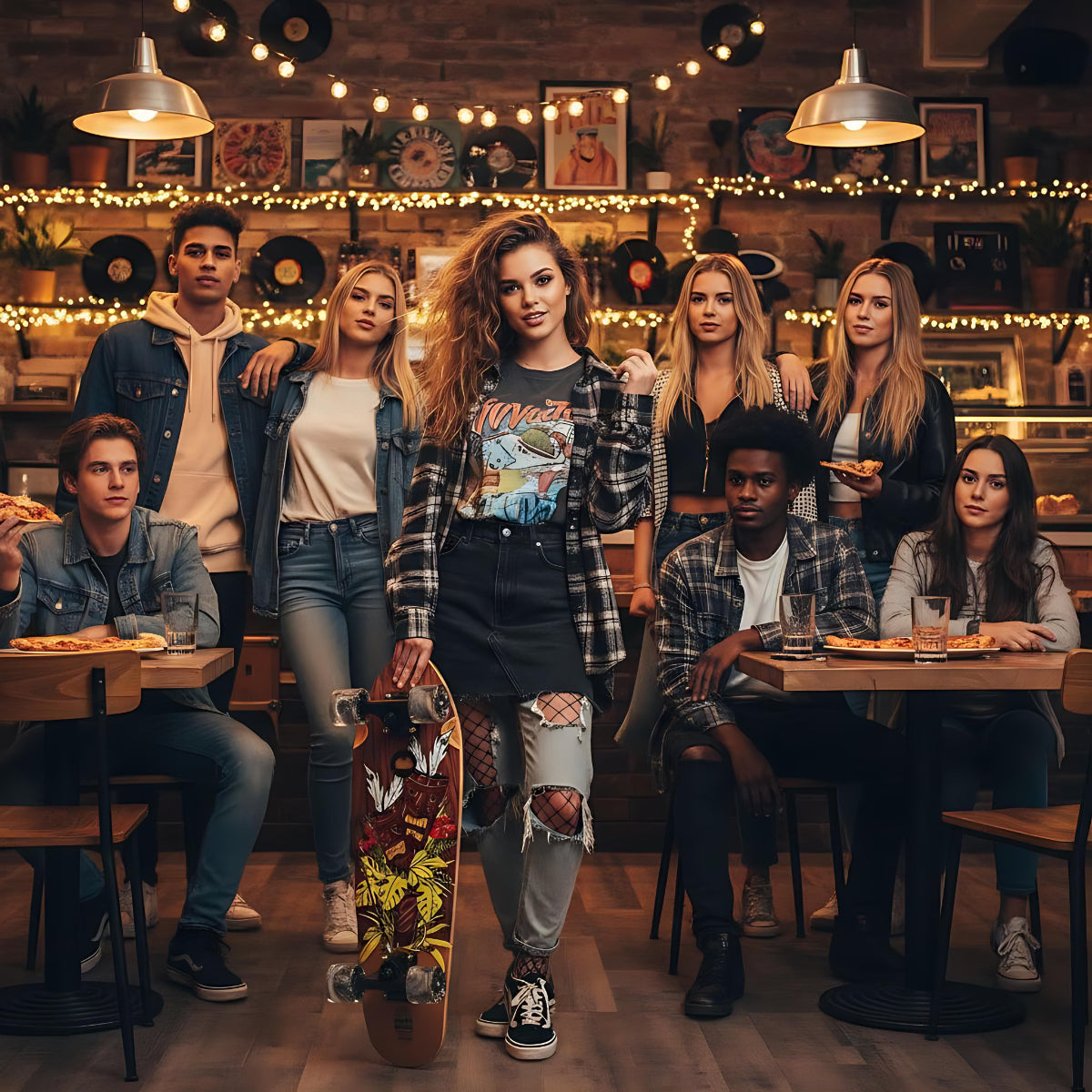 Cruiser Tiki Totem Mogano 32" skateboard