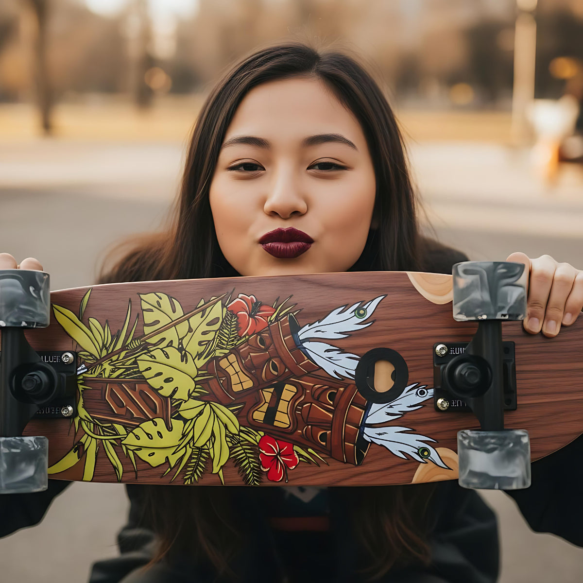 Cruiser Tiki Totem Mogano 32" skateboard