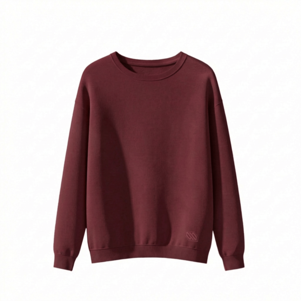 Felpa Girocollo Basic-Bordeaux-Ghettoblaster