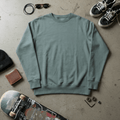 Felpa Girocollo Basic-Teal-Ghettoblaster