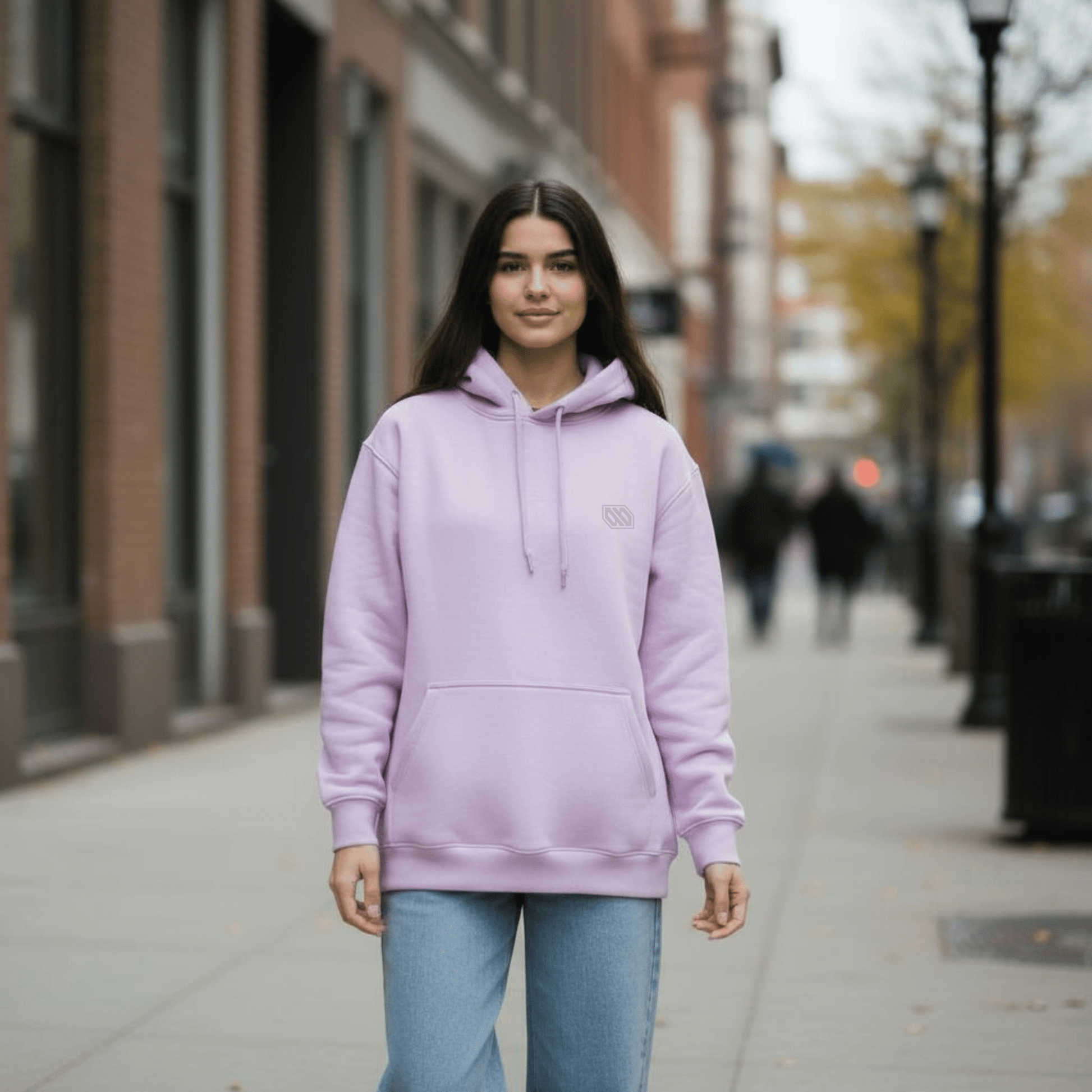 Felpa con Cappuccio Logo Lavander felpa