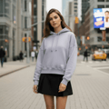 Felpa con Cappuccio Logo Nora Lavender
