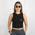 Fiocco Crop Top Black