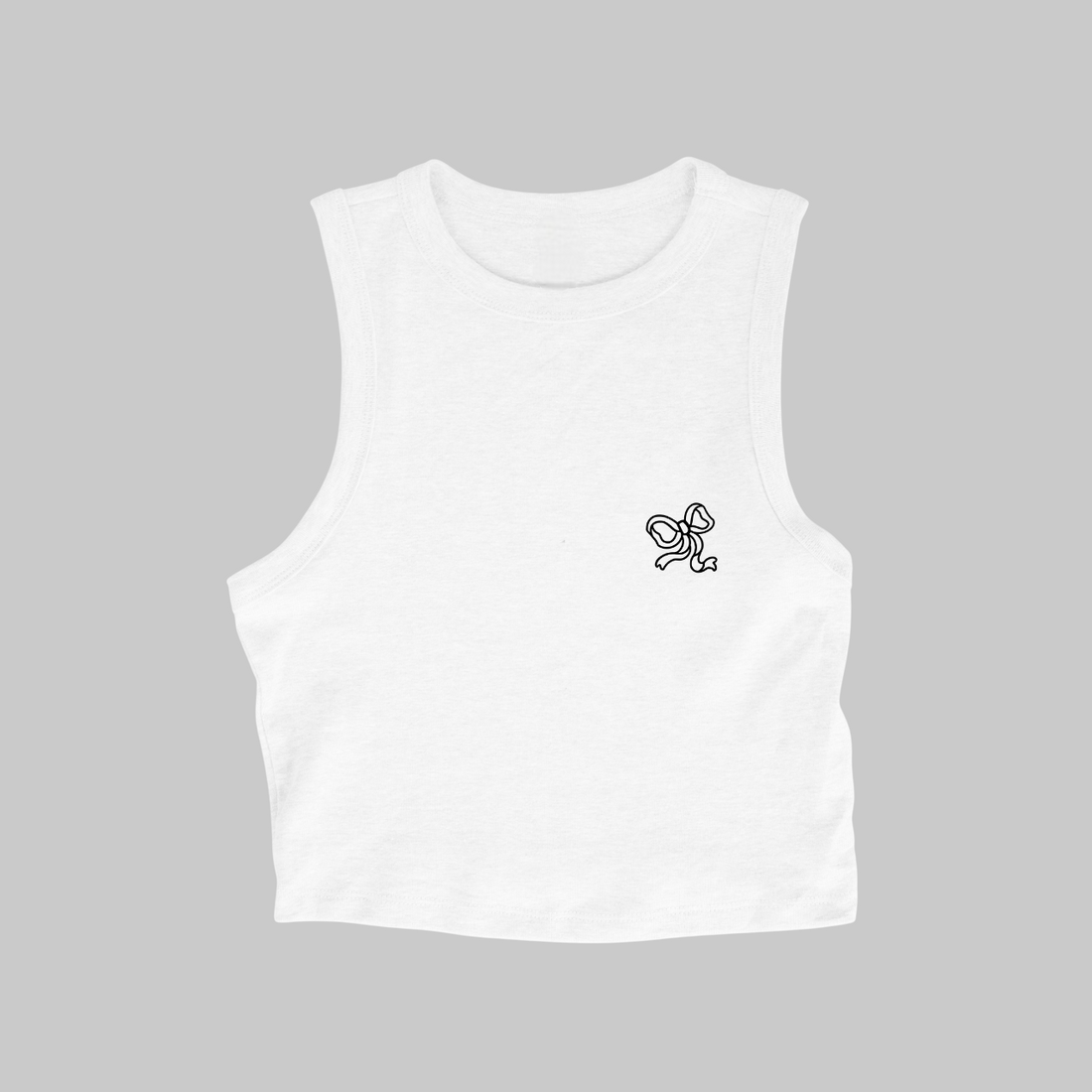 Fiocco Crop Top White