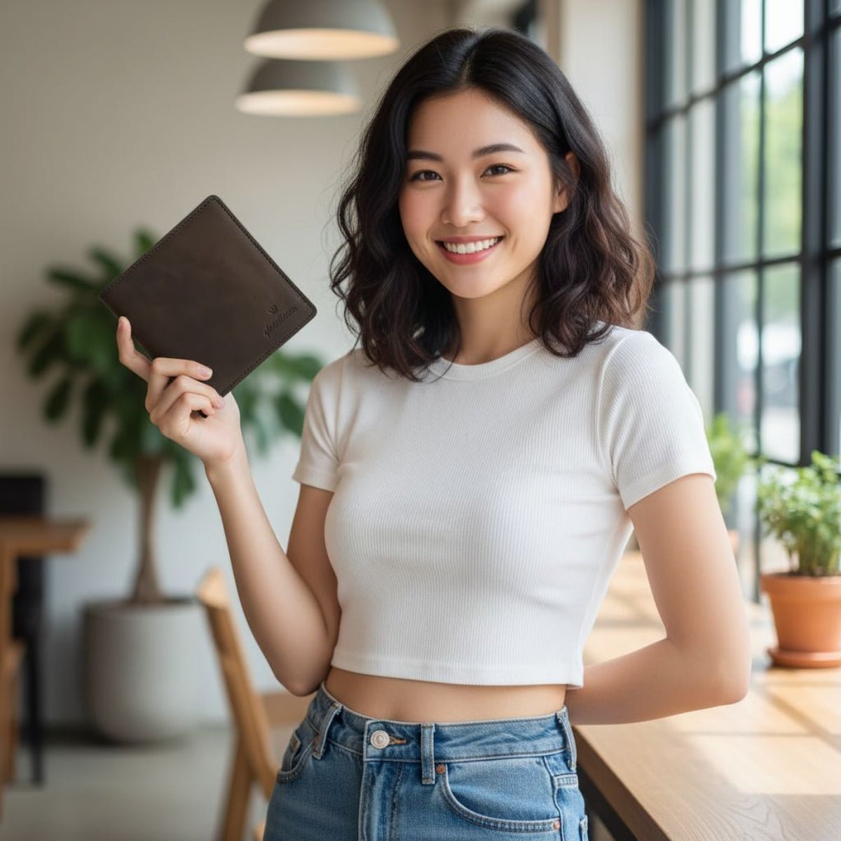 Ghetto Blaster Portafoglio Elegante in Pelle con Protezione RFID accessori