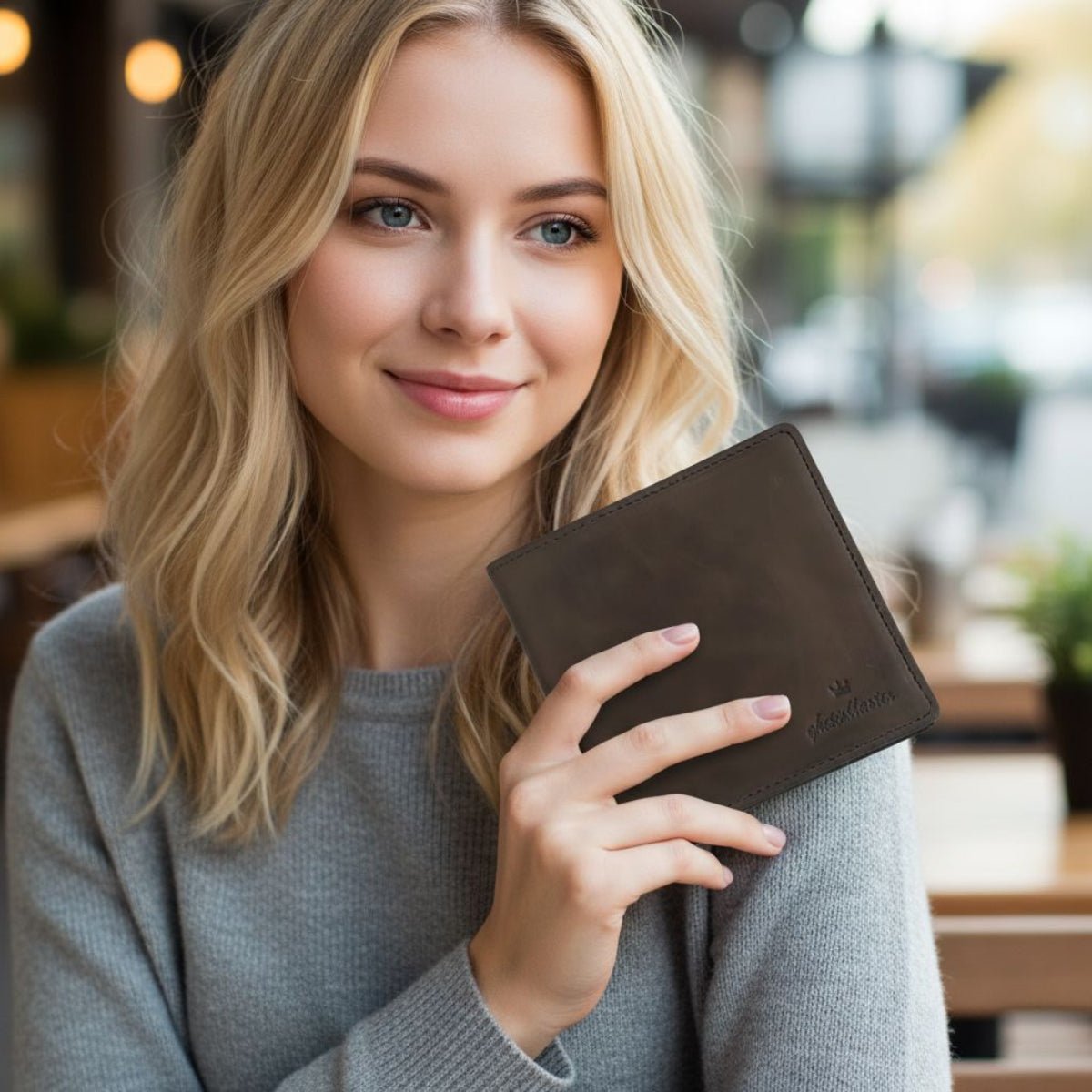 Ghetto Blaster Portafoglio Elegante in Pelle con Protezione RFID accessori