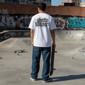 Ghettoblaster Corporate Tee in Cotone Biologico Bianco