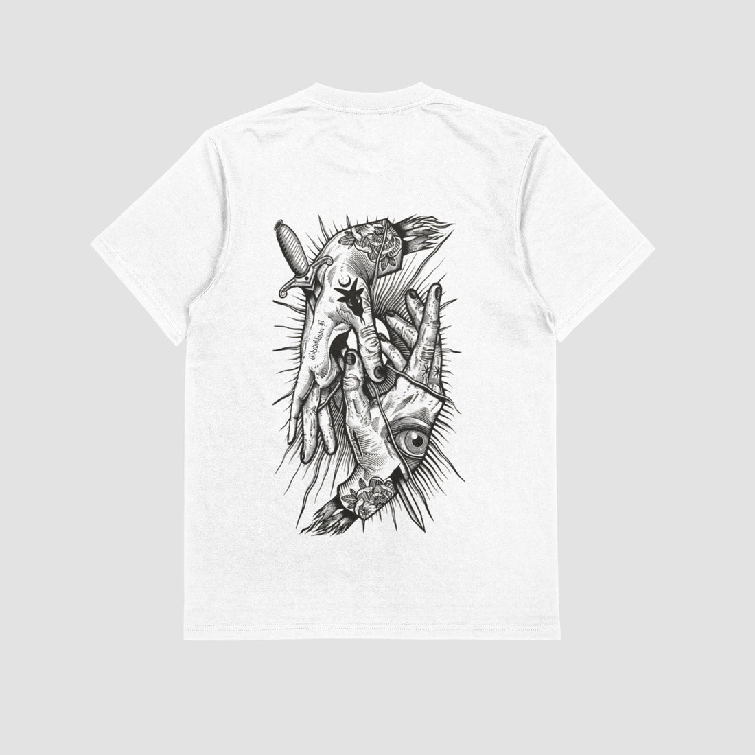 Hands Tee White