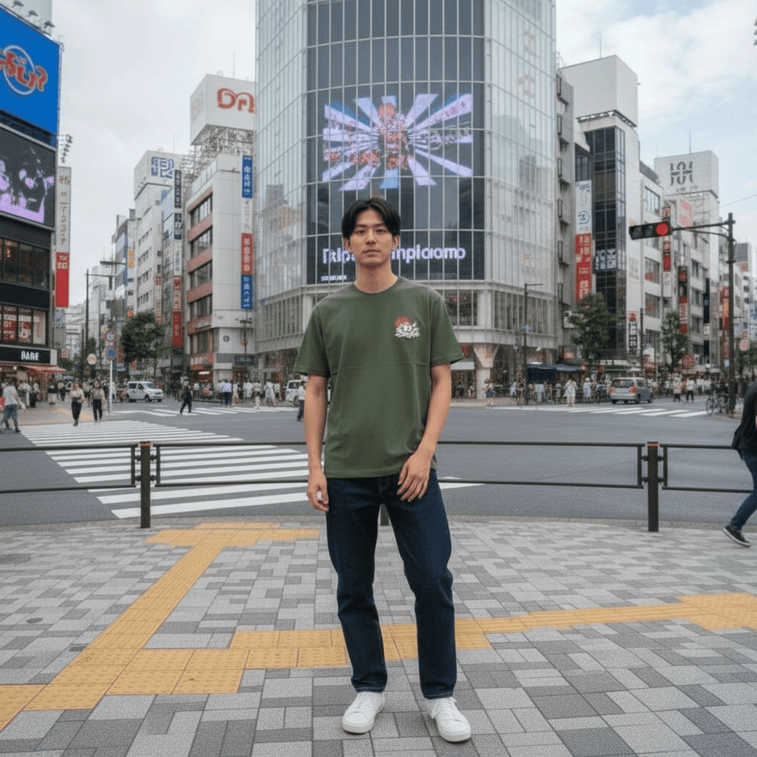 Hasunoana Tee Olive - Ghettoblaster tee