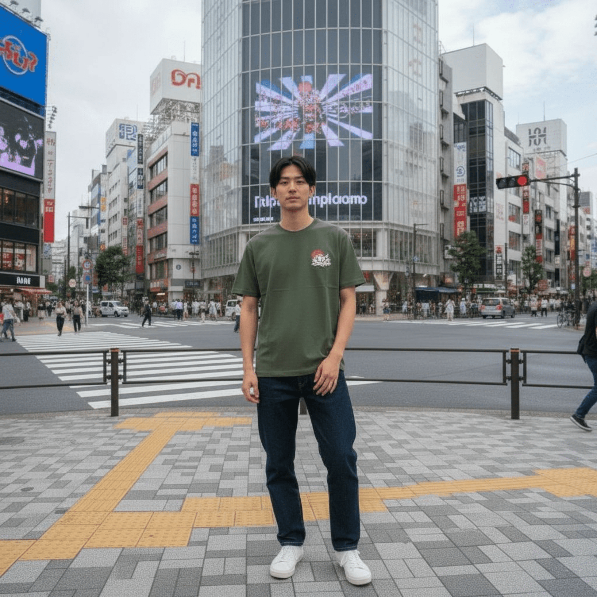 Hasunoana Tee Olive - Ghettoblaster tee