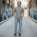 Kanagawa Tee – Maglietta Grigio in Cotone Biologico