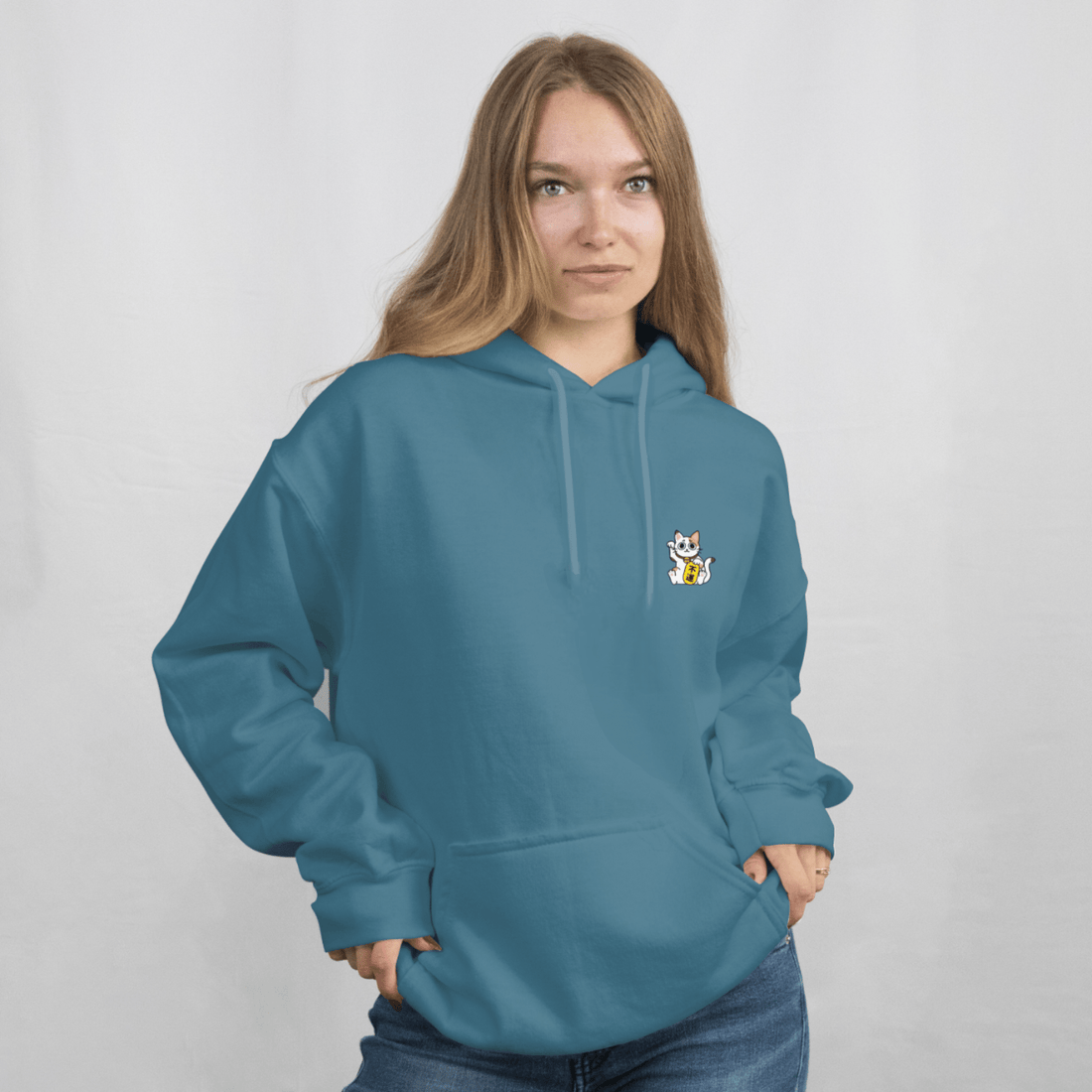 Meow Hoodie Petrol