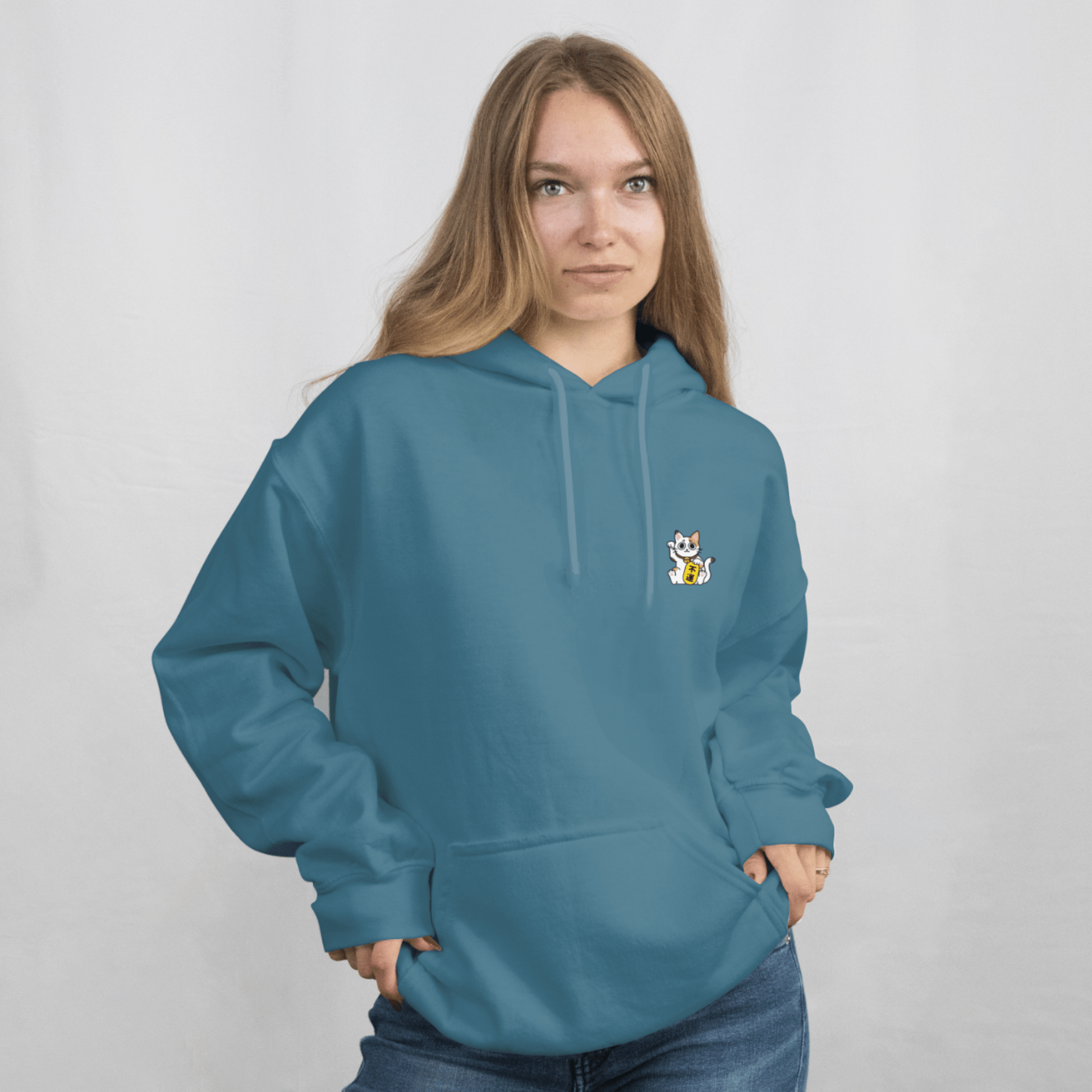 Meow Hoodie Petrol
