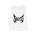 Metal Ghetto Crop Top Donna – Bianco Streetwear top