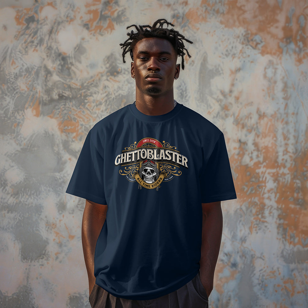 Motorbike Tee Navy
