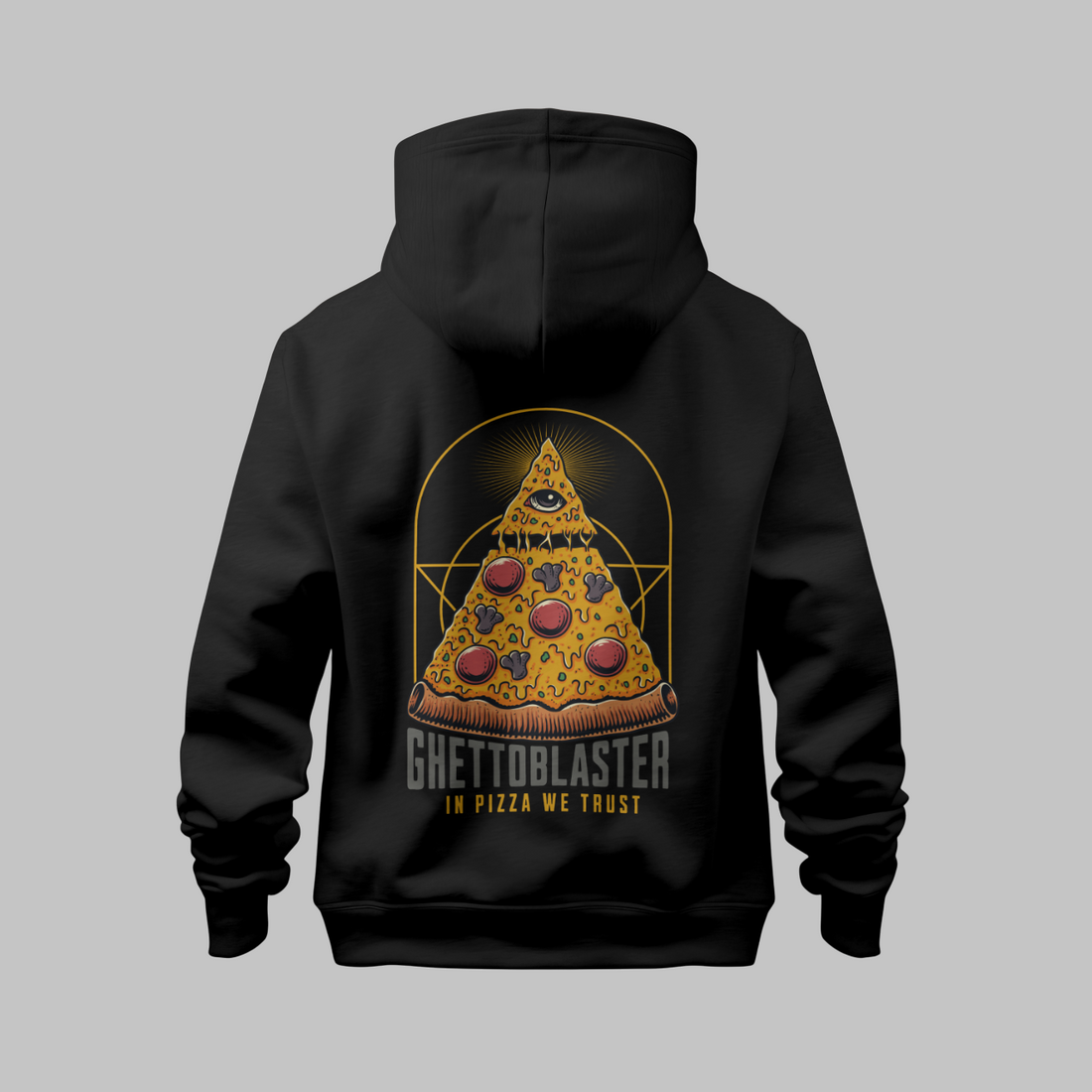Pizza Trust Hoodie Black