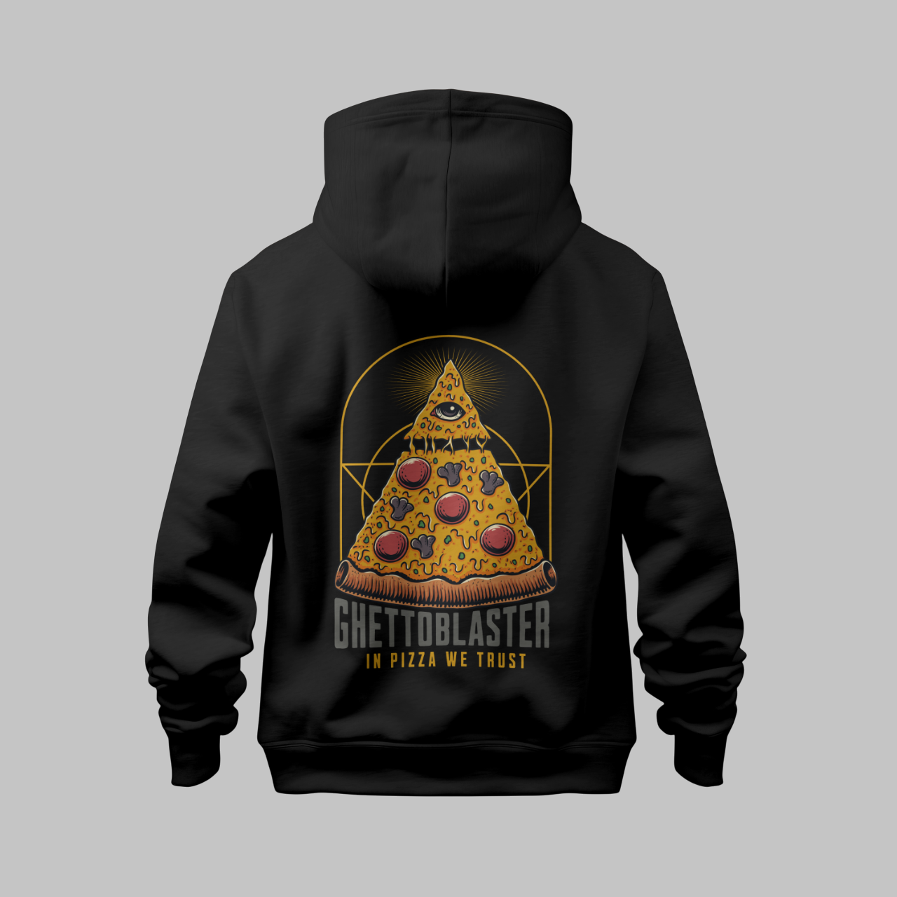 Pizza Trust Hoodie Black