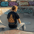 Pizza Trust T-shirt Navy - Ghettoblaster