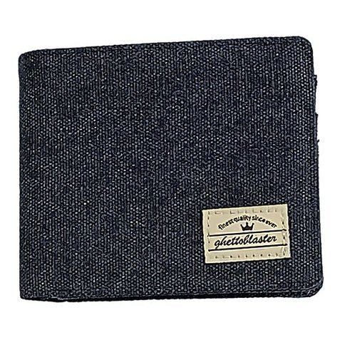 Portafoglio in Canvas con Blocco RFID blk accessori