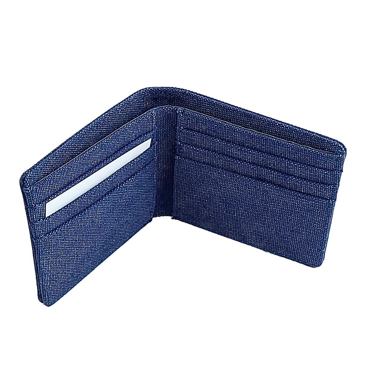 Portafoglio in Canvas con Blocco RFID navy accessori