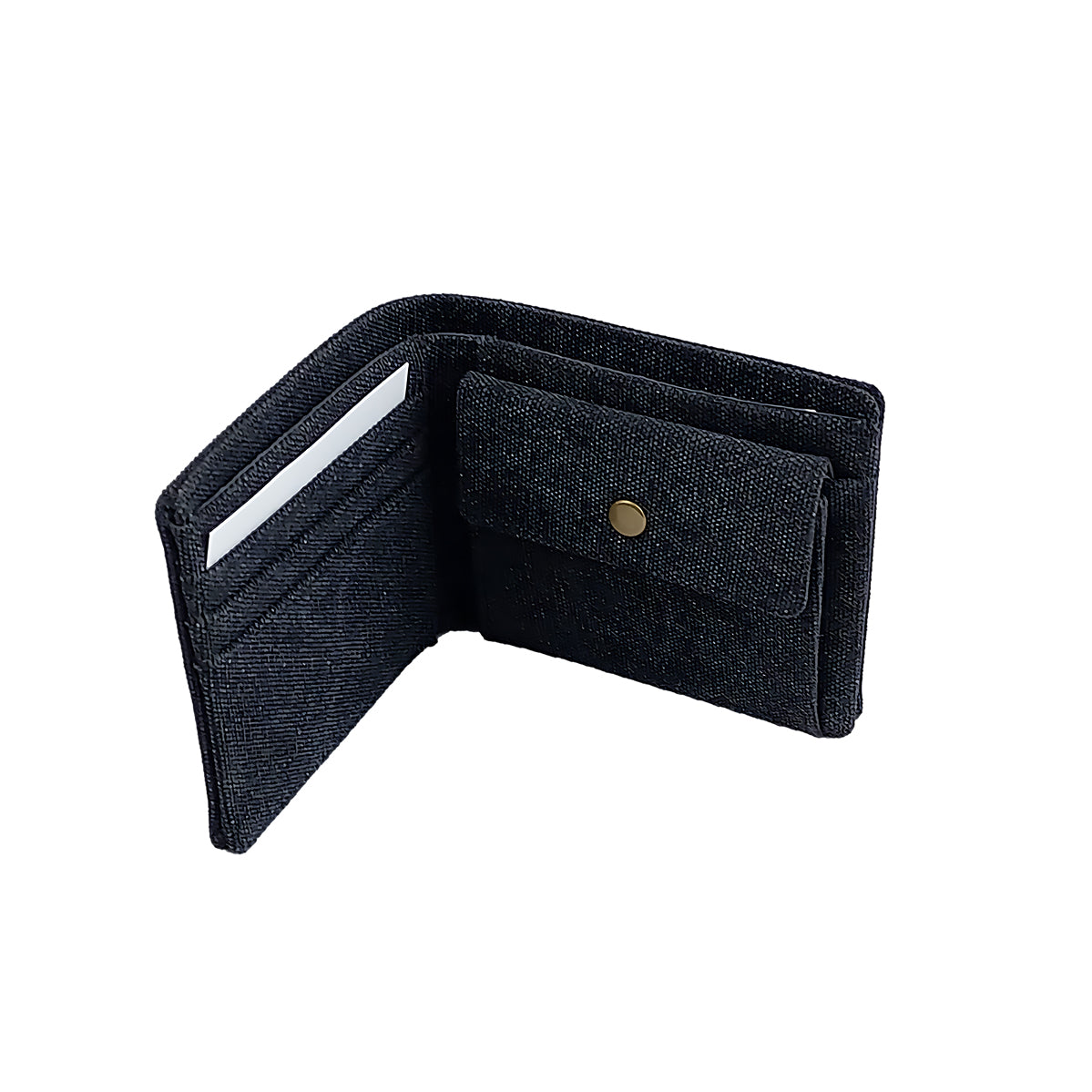 Portafoglio portamonete Canvas RFID blk accessori