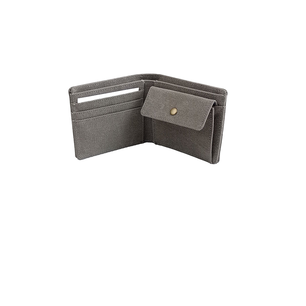 Portafoglio portamonete Canvas RFID grey accessori